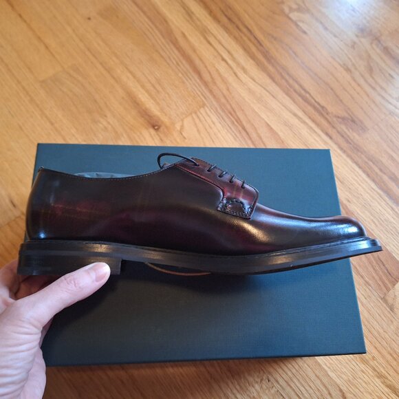 NIB Church's Shannon size 39 Burgundy plaid - Picture 10 of 10